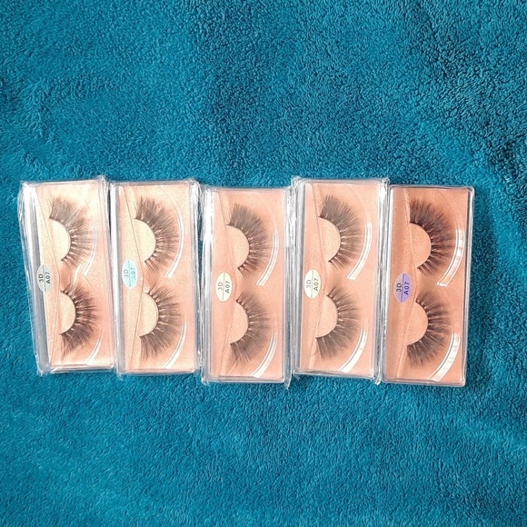 Farred Faux Mink 3D Vegan Medium Length Lashes A07 Set of 5 Lashes - Picture 1 of 5